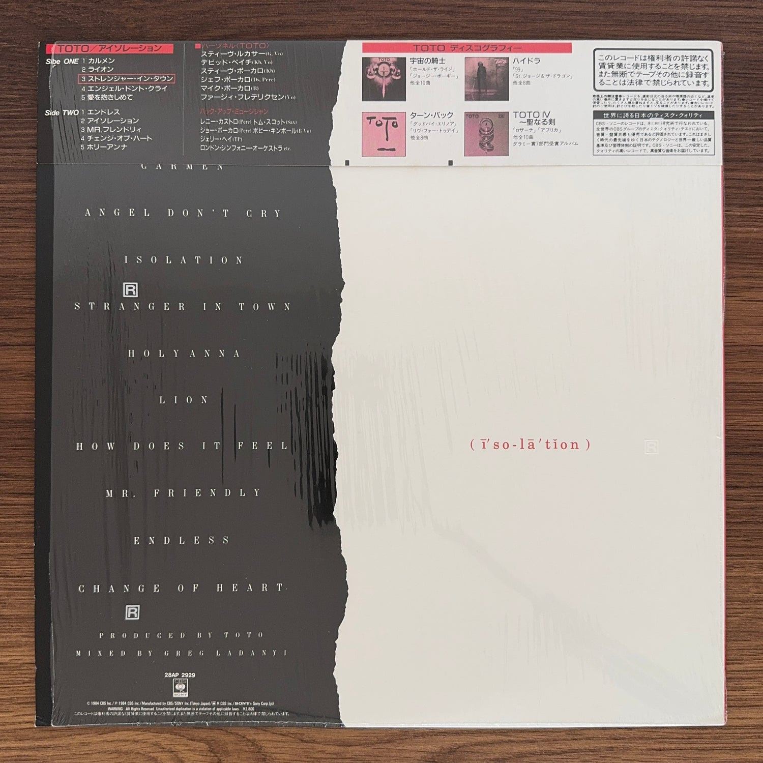 Toto – Isolation
