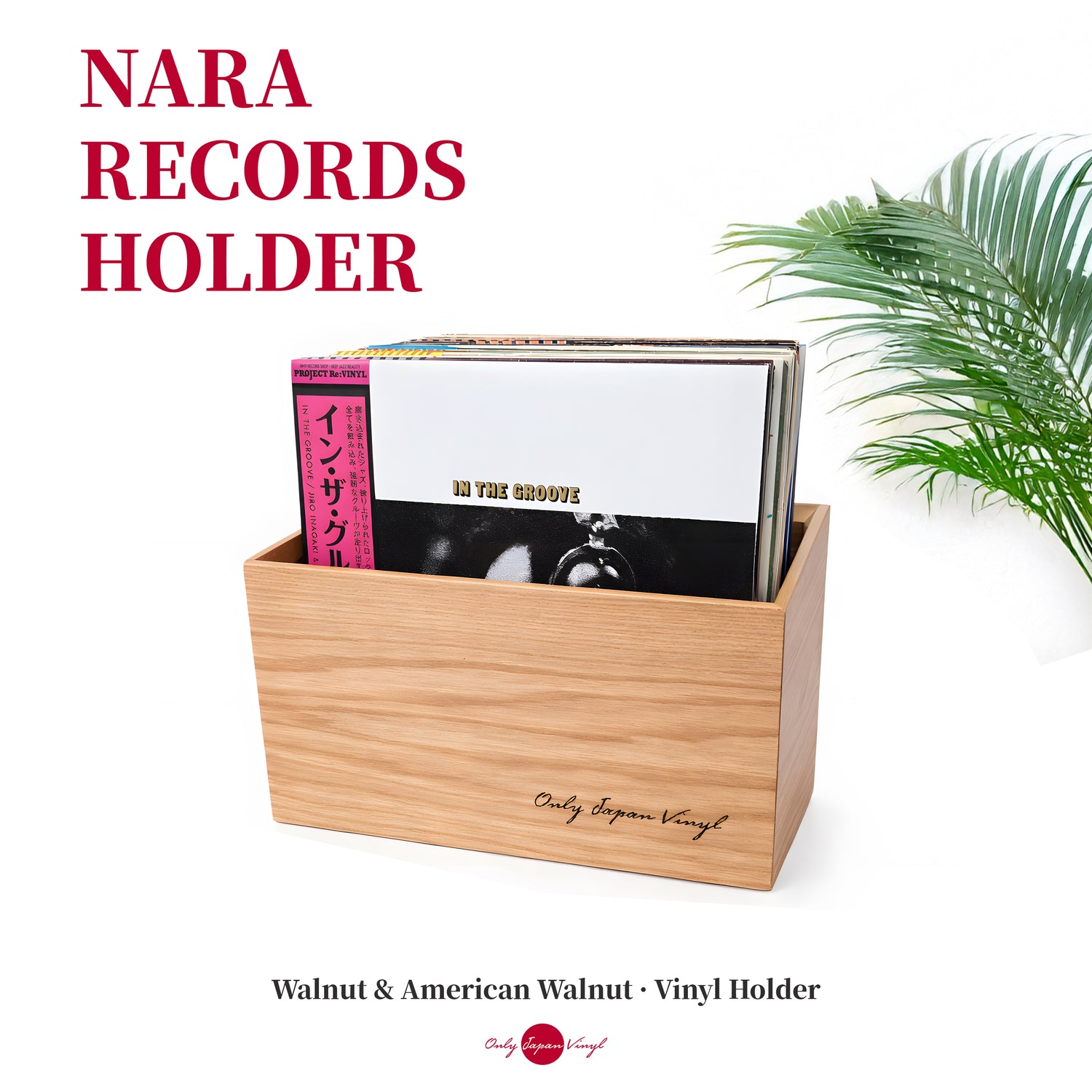 Nara Records Holder | Nara Plak Kutusu | Ceviz - Amerikan Ceviz Ahşap