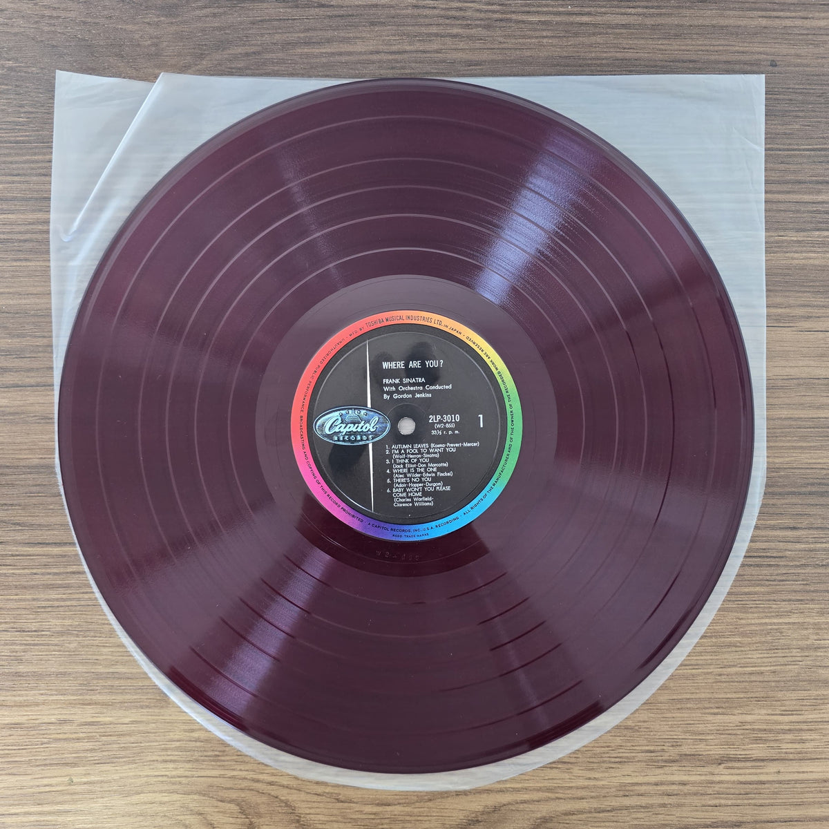 Frank Sinatra - Where Are You? Japan Vinyl