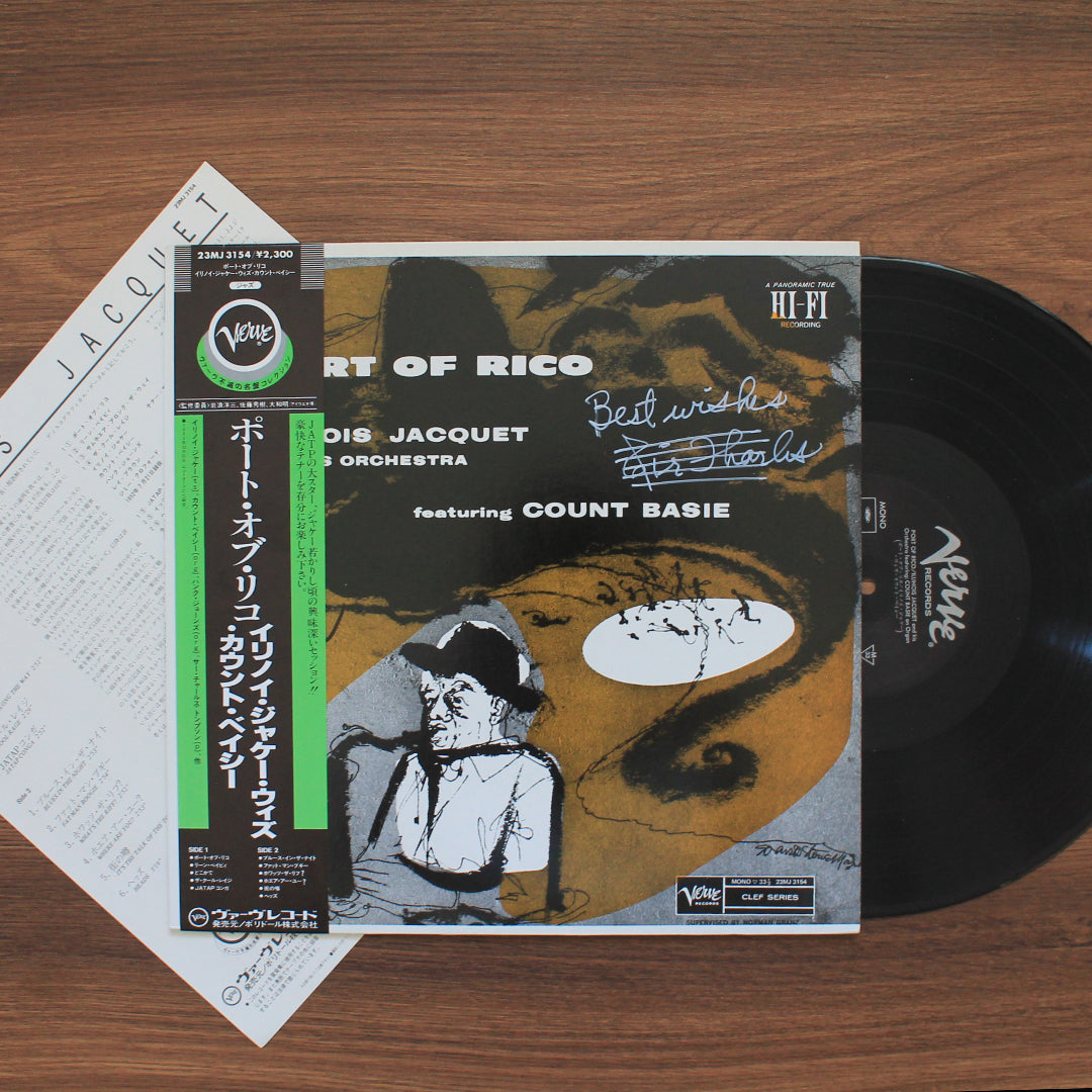 Illinois Jacquet And His Orchestra & Count Basie – Port Of Rico İmzalı Plak Japan Vinyl