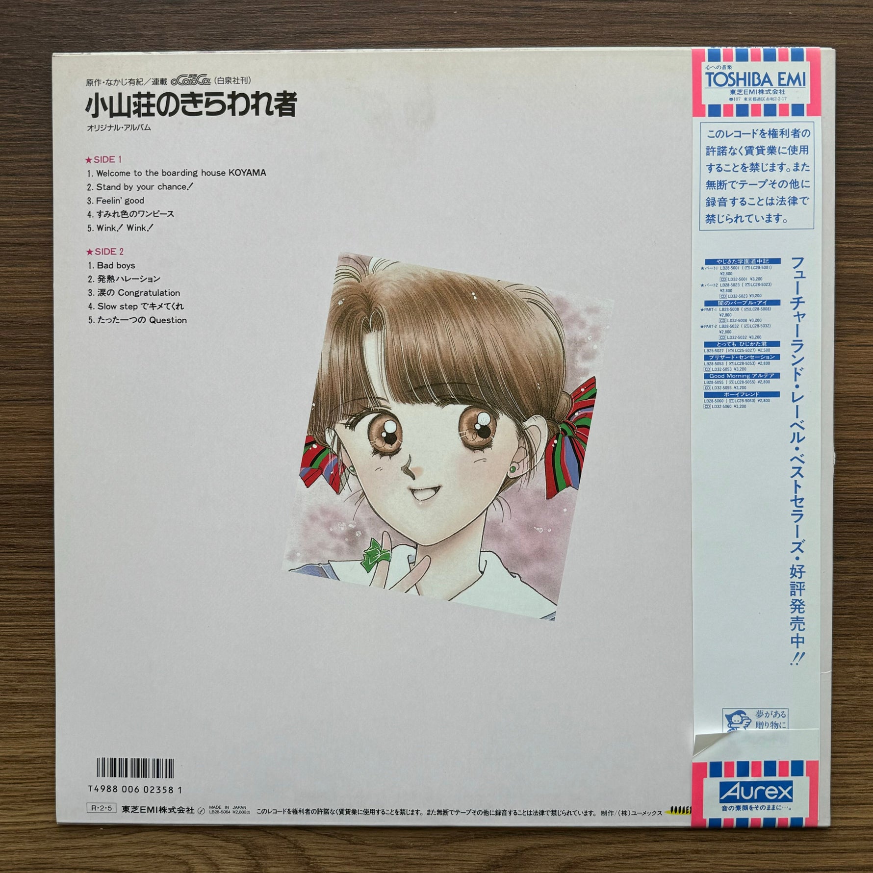 Hajime Hyakkoku - Welcome To The Boarding House Koyama 33'lük LP PLAK Japan Vinyl