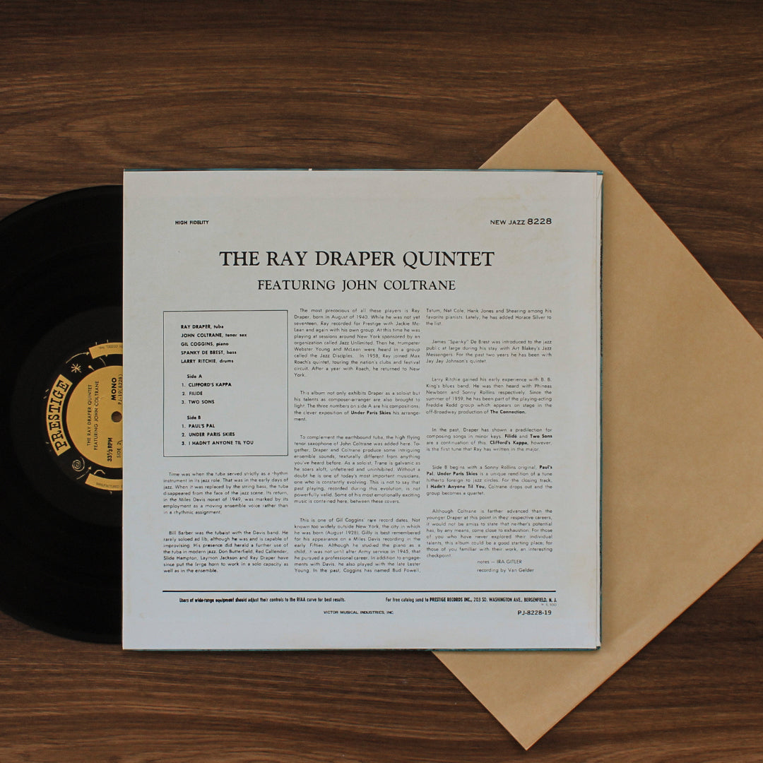 The Ray Draper Quintet Featuring John Coltrane - The Ray Draper Quintet Featurin Japan Vinyl