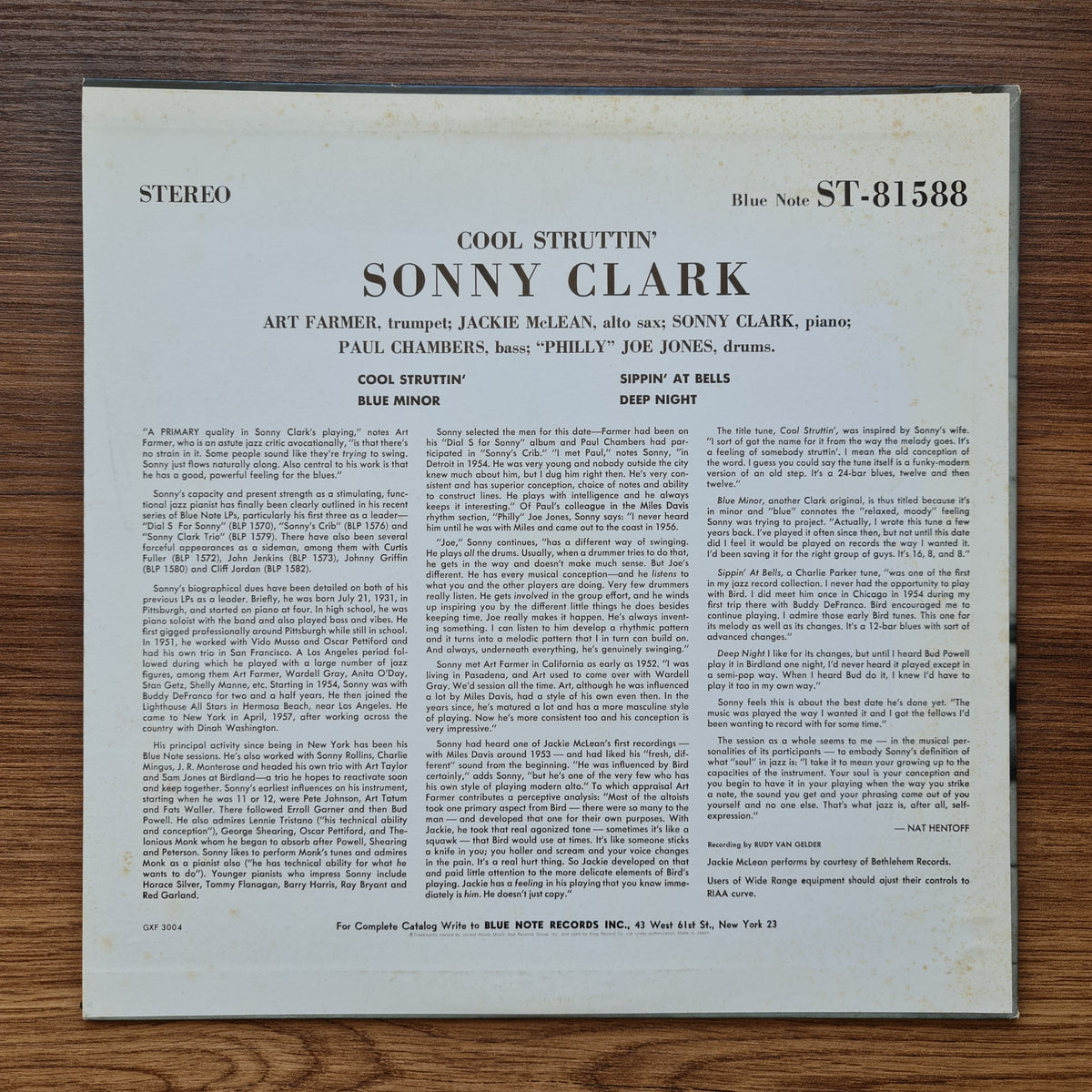 Sonny Clark - Cool Struttin' Japan Vinyl