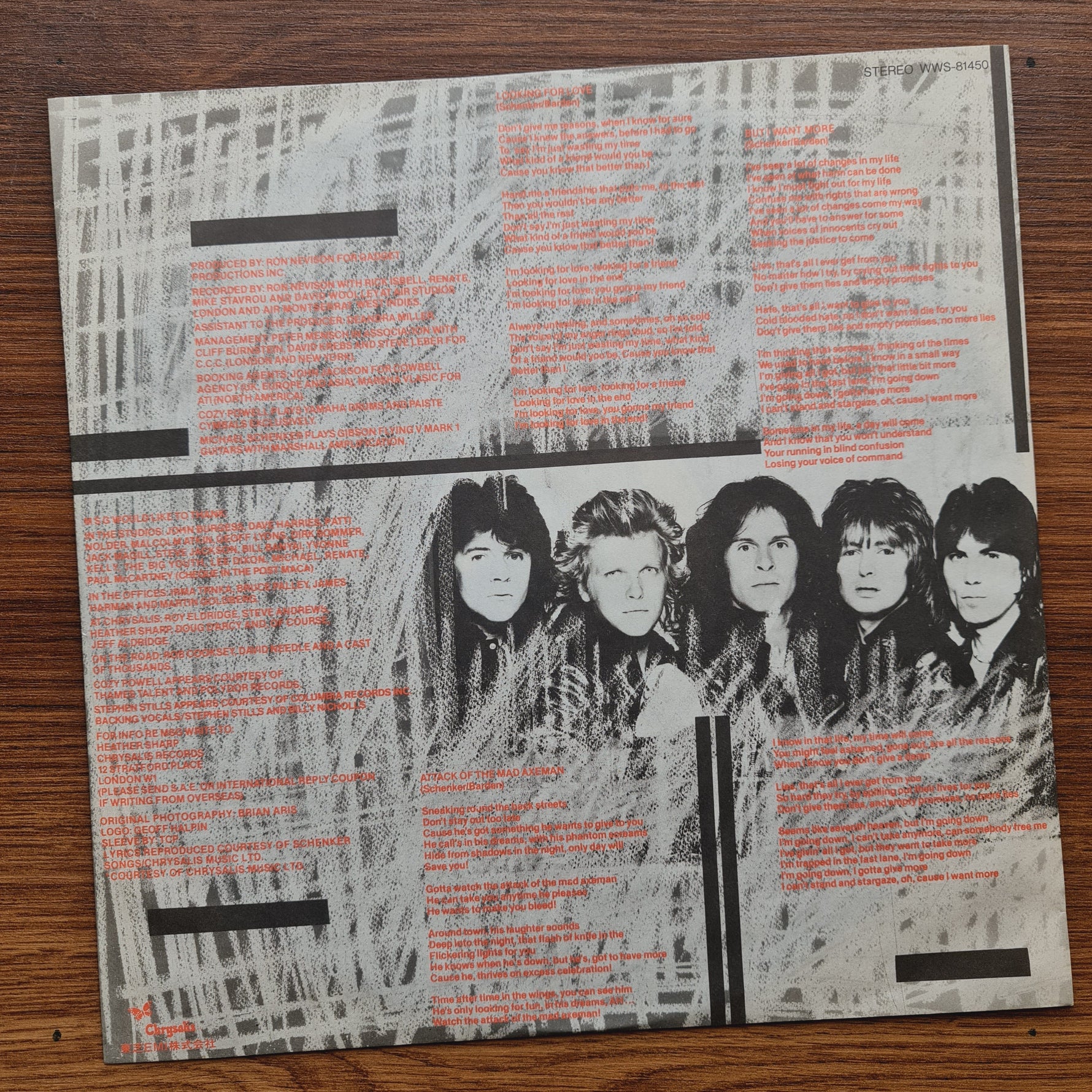 The Michael Schenker Group – MSG 33'lük LP PLAK Japan Vinyl