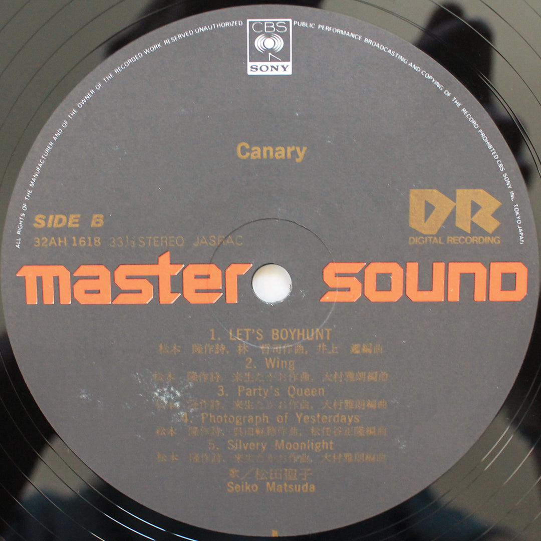 Seiko Matsuda - Canary 33'lük LP PLAK Japan Vinyl