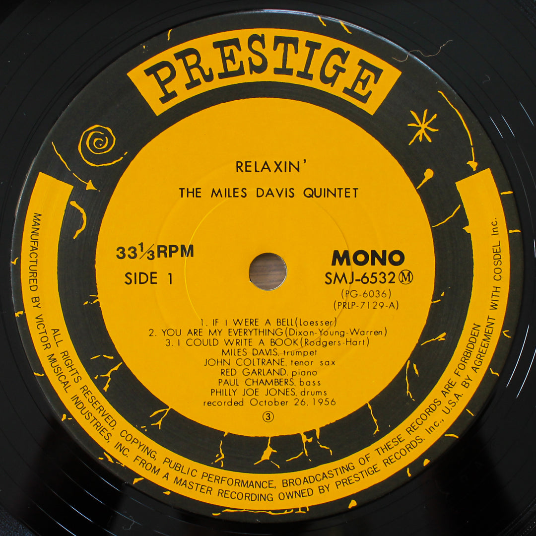 Miles Davis Quintet - Relaxin' With The Miles Davis Quintet Japan Vinyl