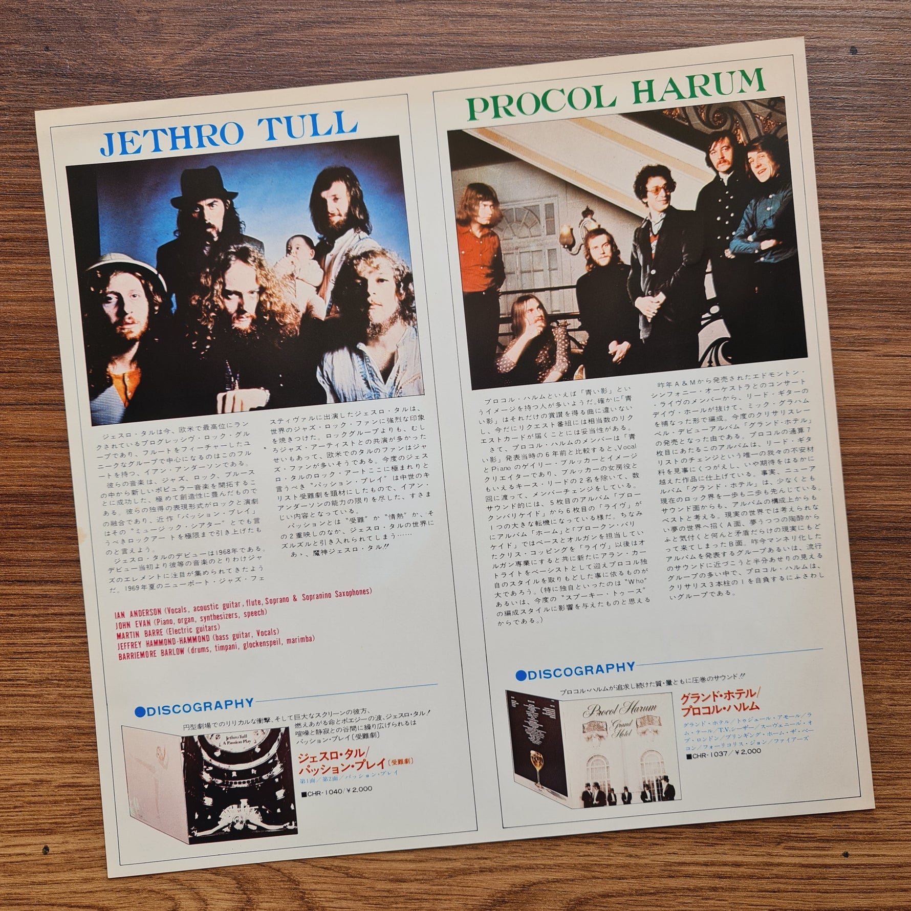 Jethro Tull – A Passion Play 33'lük LP PLAK Japan Vinyl