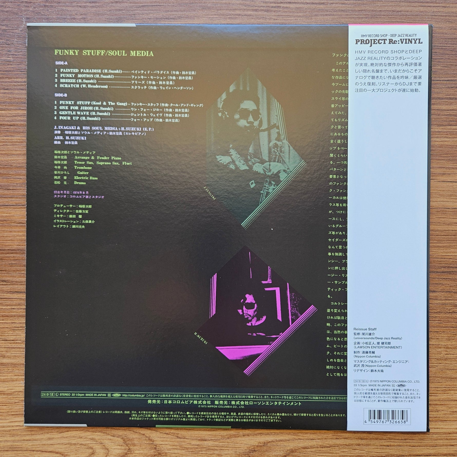 Jiro Inagaki & Soul Media – Funky Stuff 33'lük LP PLAK Japan Vinyl