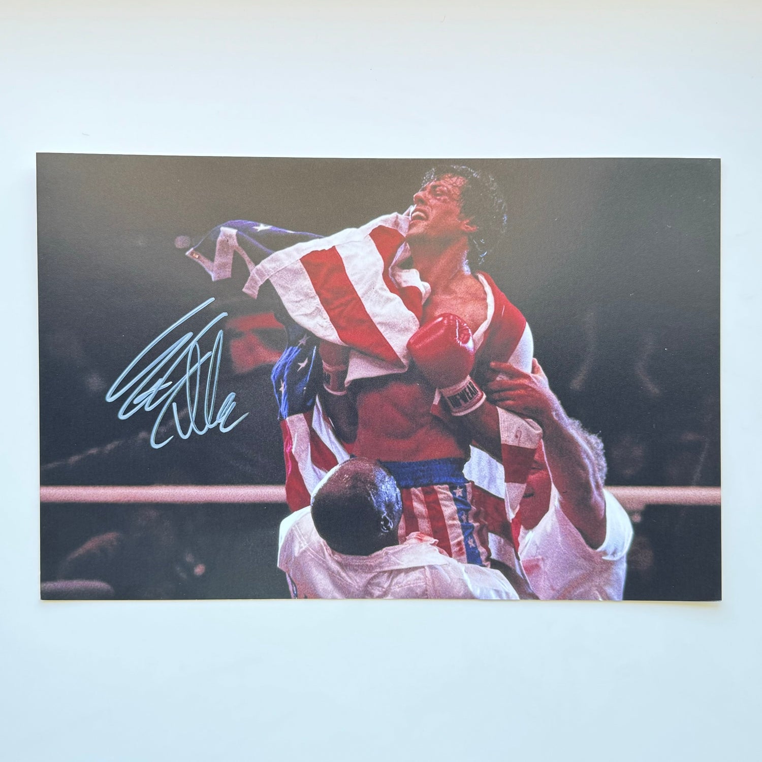 Sylvester Stallone Rocky 20x30 cm Boyutunda El İmzalı Fotoğraf (Ömür Boyu COA) Japan Vinyl