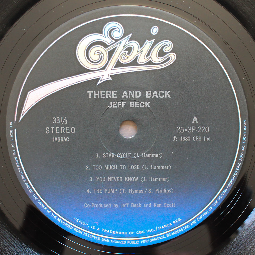 Jeff Beck - There & Back 33'lük LP PLAK Japan Vinyl