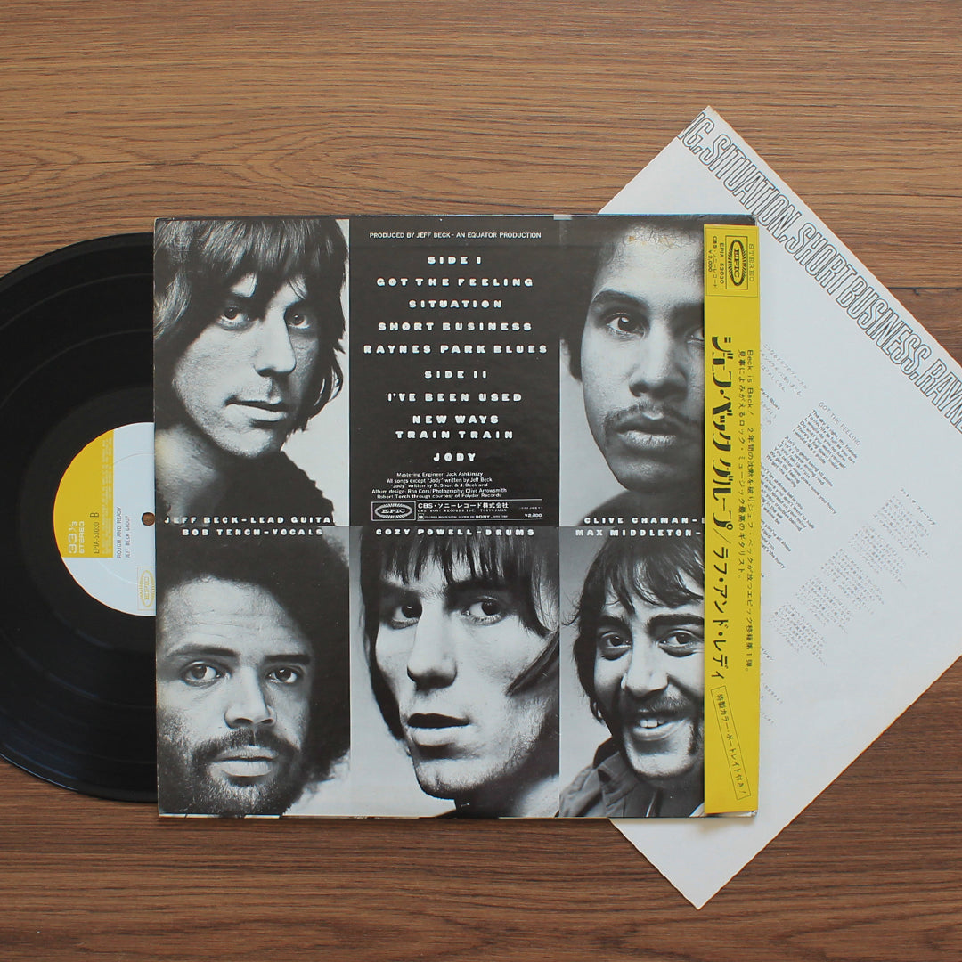 Jeff Beck Group - Rough And Ready 33'lük LP PLAK Japan Vinyl