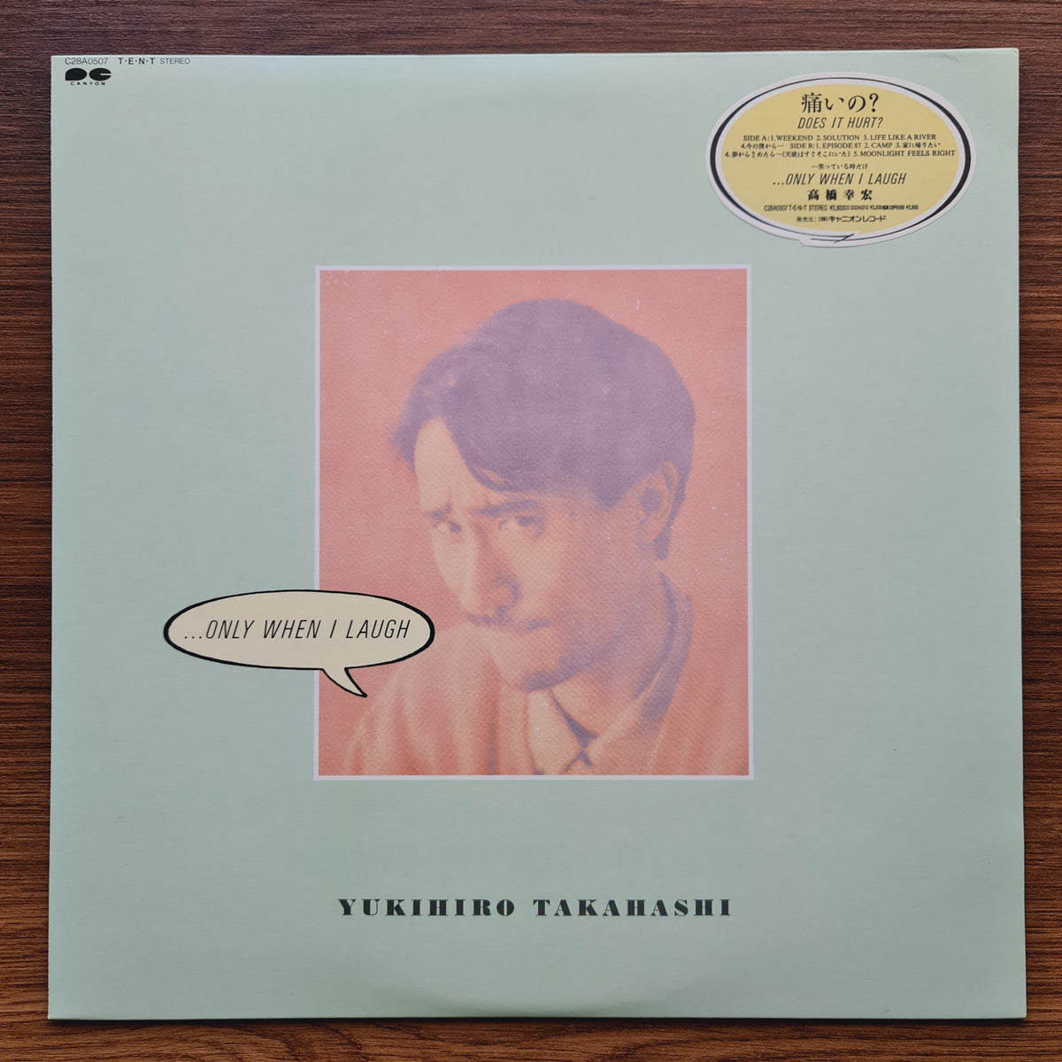 Yukihiro Takahashi – ...Only When I Laugh Japan Vinyl