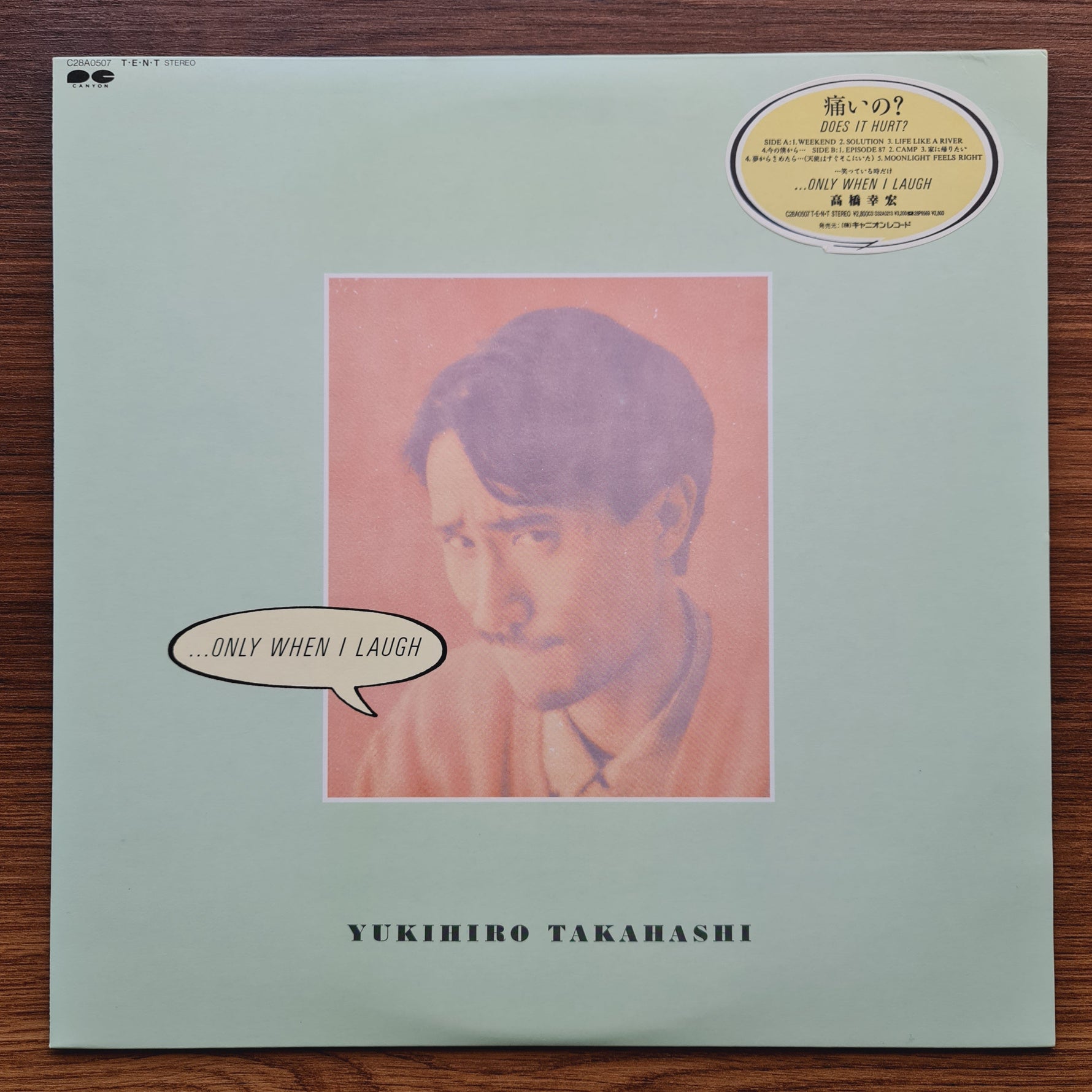 Yukihiro Takahashi – ...Only When I Laugh Japan Vinyl