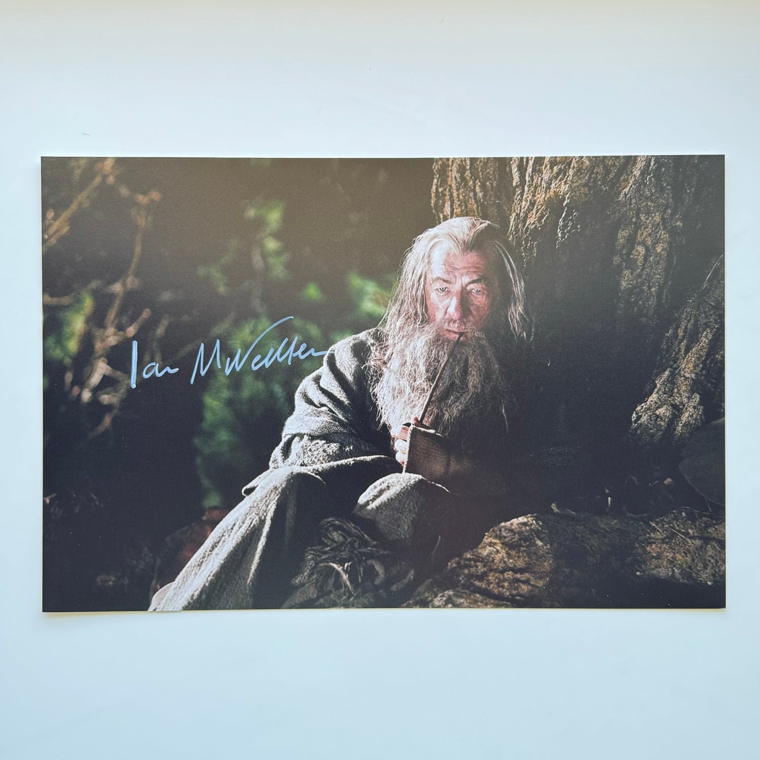 Ian McKellen 20x30 cm Boyutunda El İmzalı Fotoğraf (Ömür Boyu COA) Japan Vinyl
