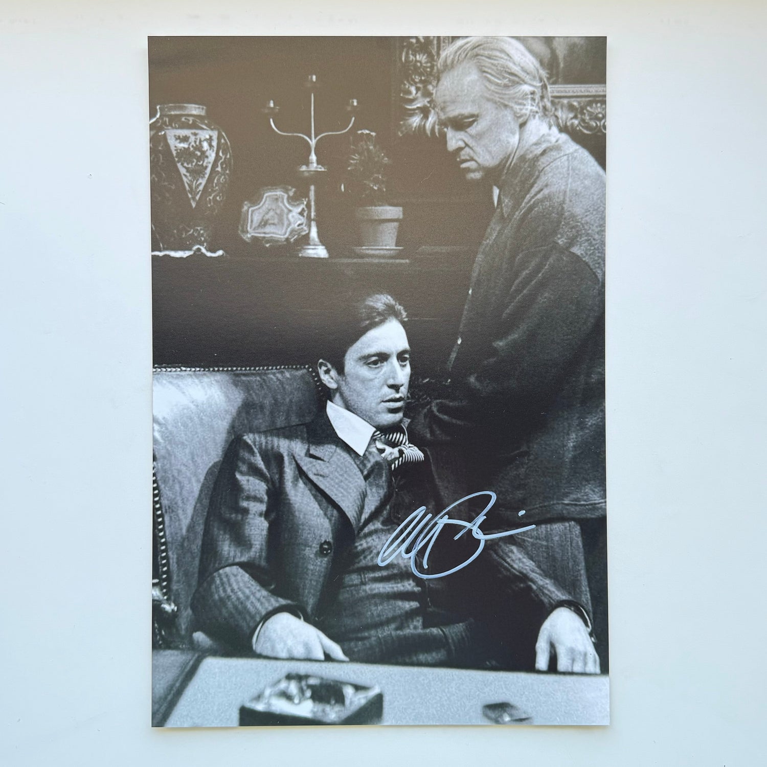 Al Pacino The Godfather 20x30 cm Boyutunda El İmzalı Fotoğraf (Ömür Boyu COA) Japan Vinyl