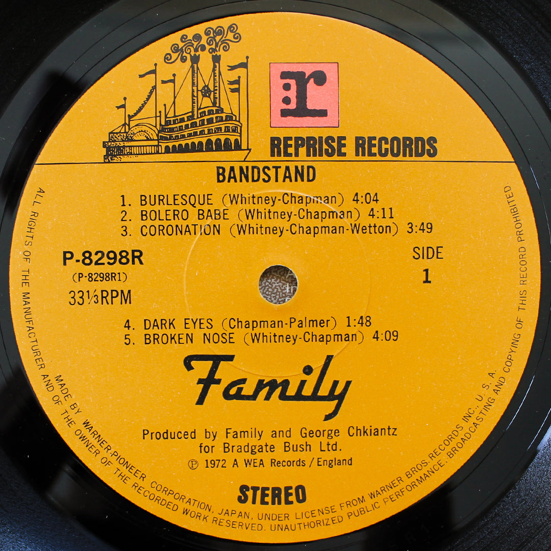 Family - Bandstand 33'lük LP PLAK Japan Vinyl