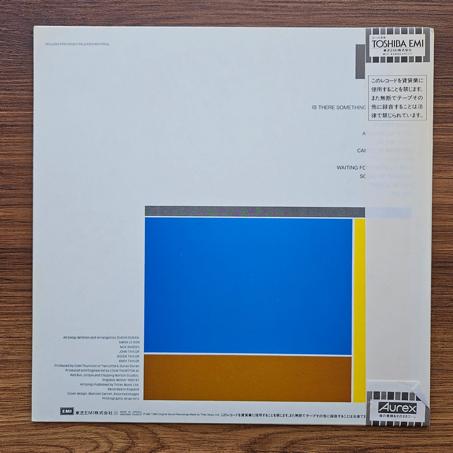 Duran Duran – Duran Duran 33'lük LP PLAK Japan Vinyl