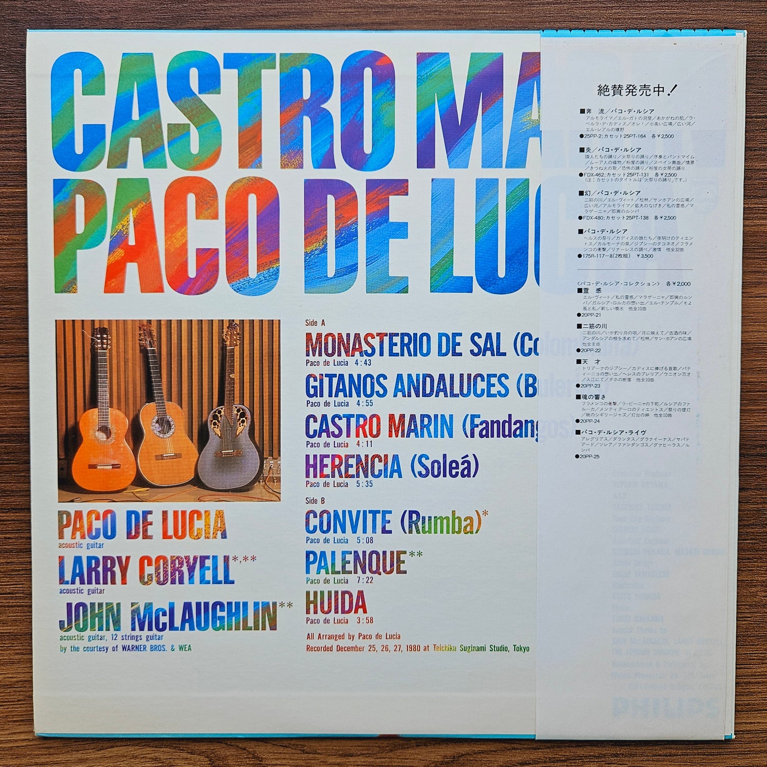 Paco De Lucia – Castro Marin 33'lük LP PLAK Japan Vinyl