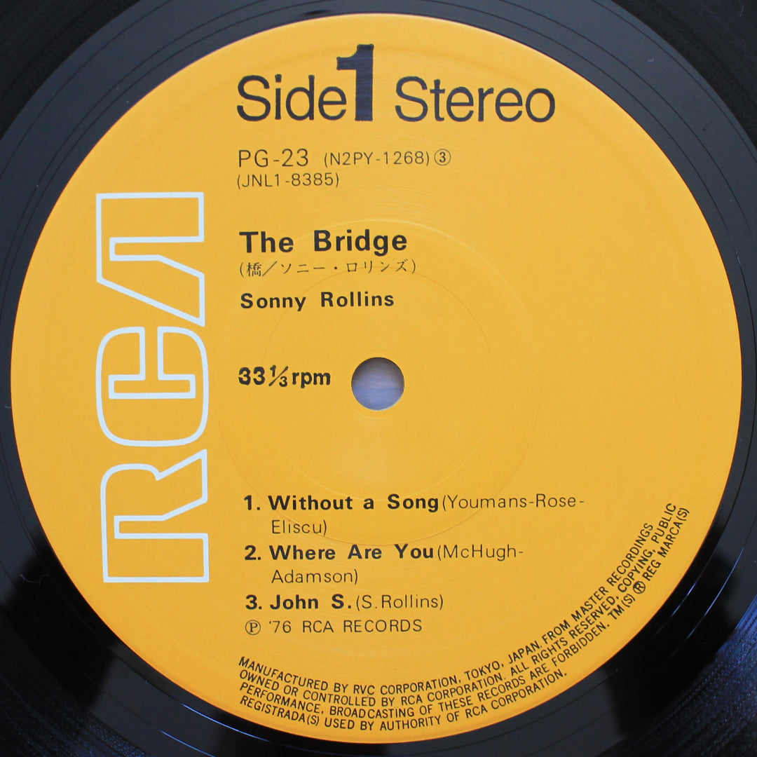 Sonny Rollins - The Bridge 33'lük LP PLAK Japan Vinyl
