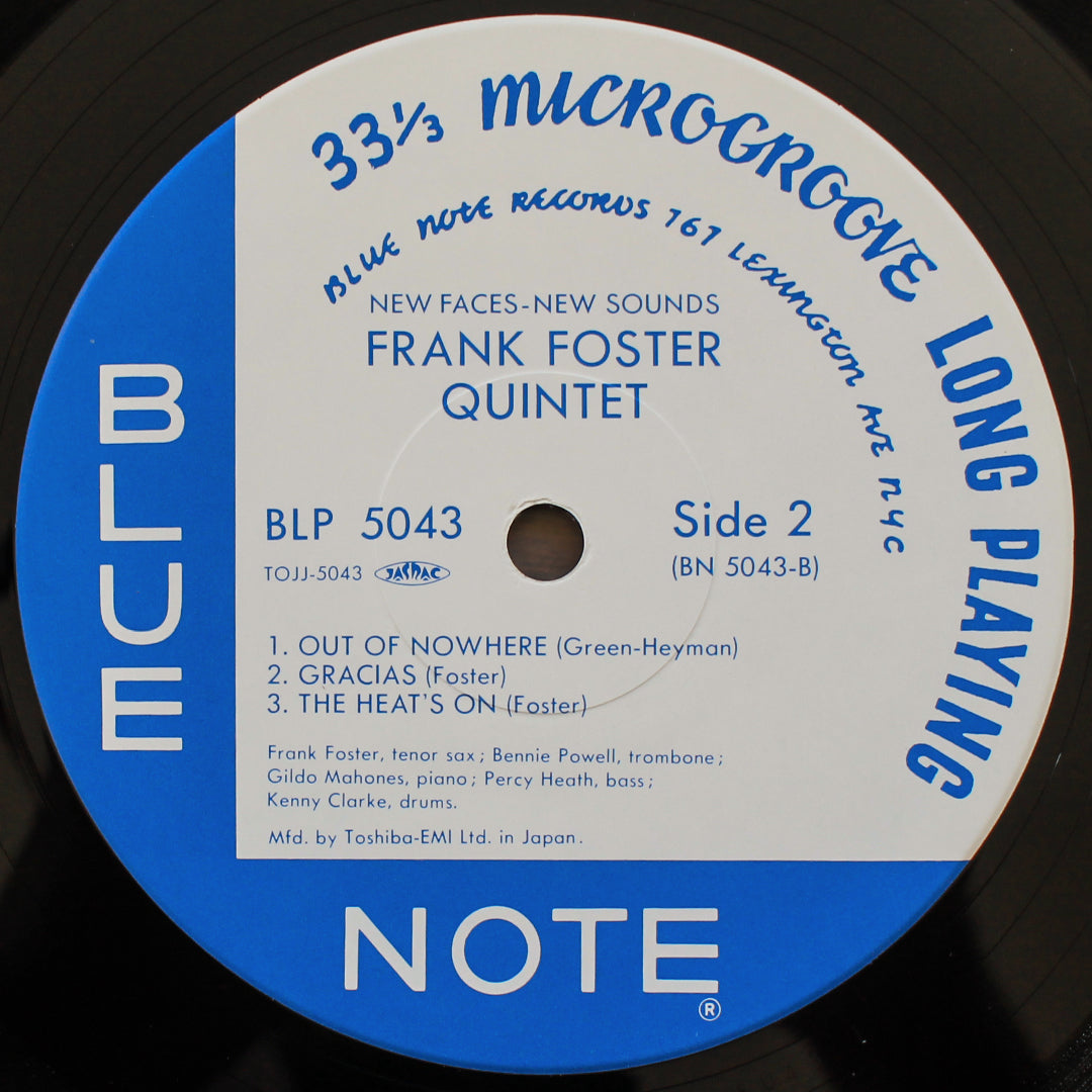 The Frank Foster Quintet - Here Comes Frank Foster Japan Vinyl
