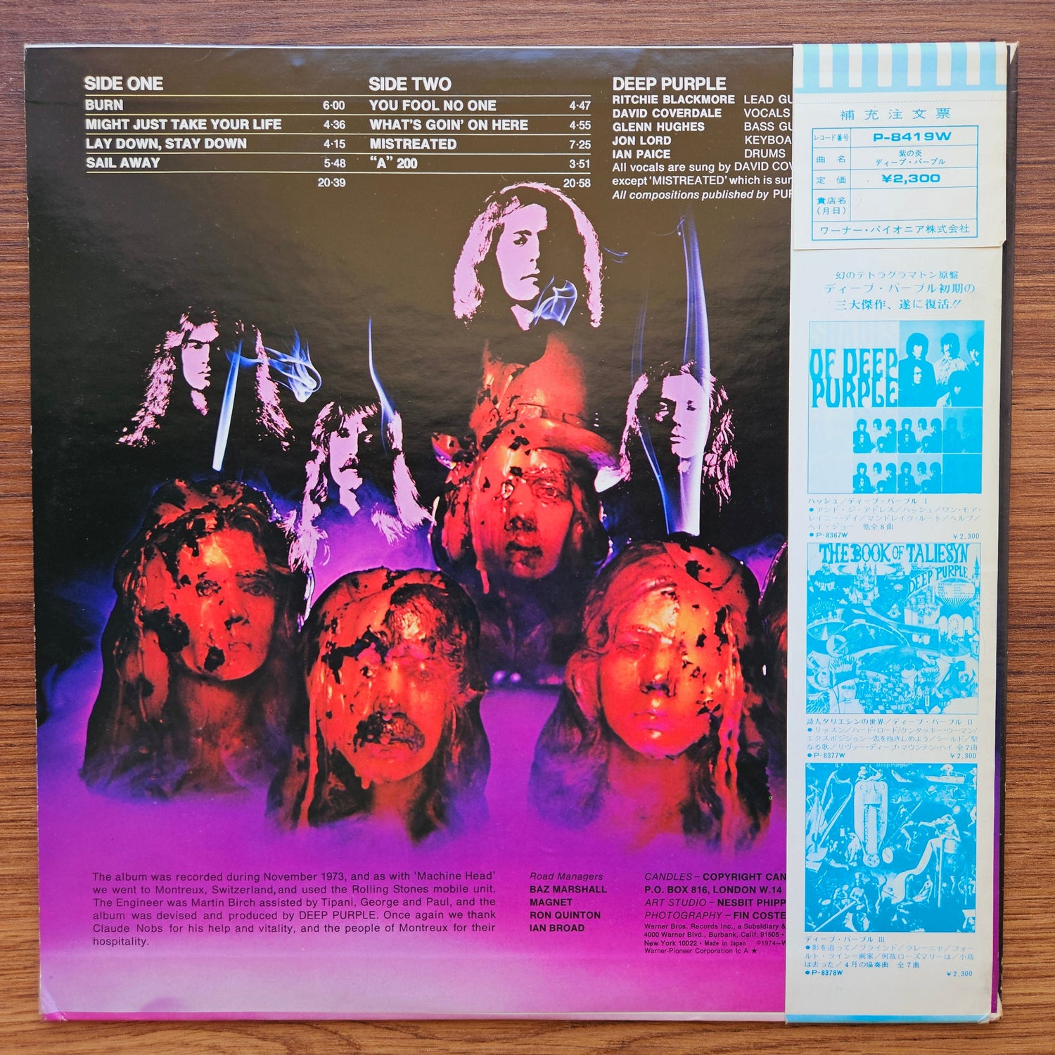 Deep Purple – Burn 33'lük LP PLAK Japan Vinyl