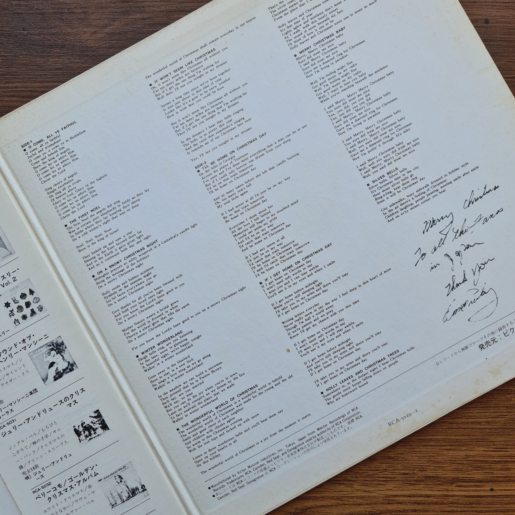 Elvis Presley – Elvis Sings The Wonderful World Of Christmas Japan Vinyl