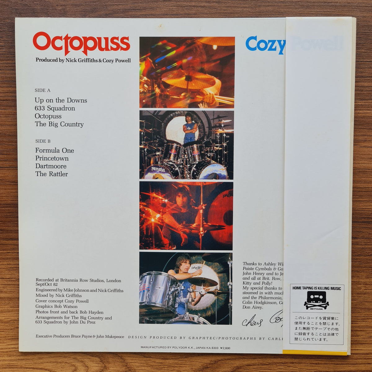 Cozy Powell – Octopuss 33'lük LP PLAK Japan Vinyl