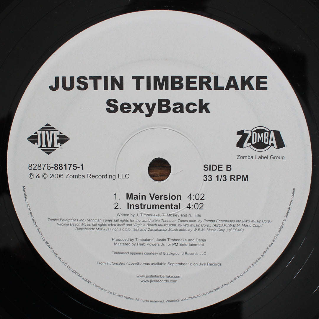 Justin Timberlake - SexyBack Japan Vinyl