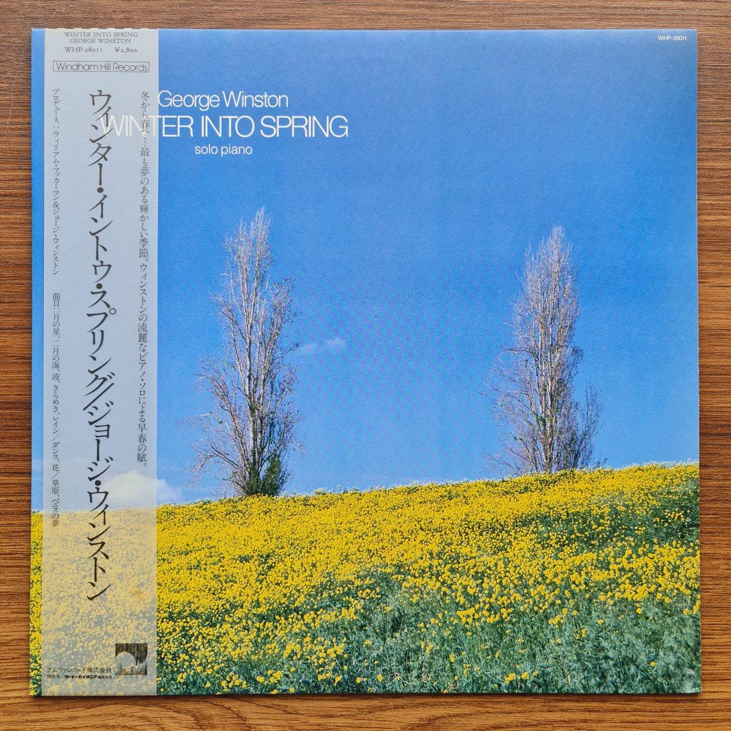 George Winston – Winter Into Spring 33'lük LP PLAK Japan Vinyl