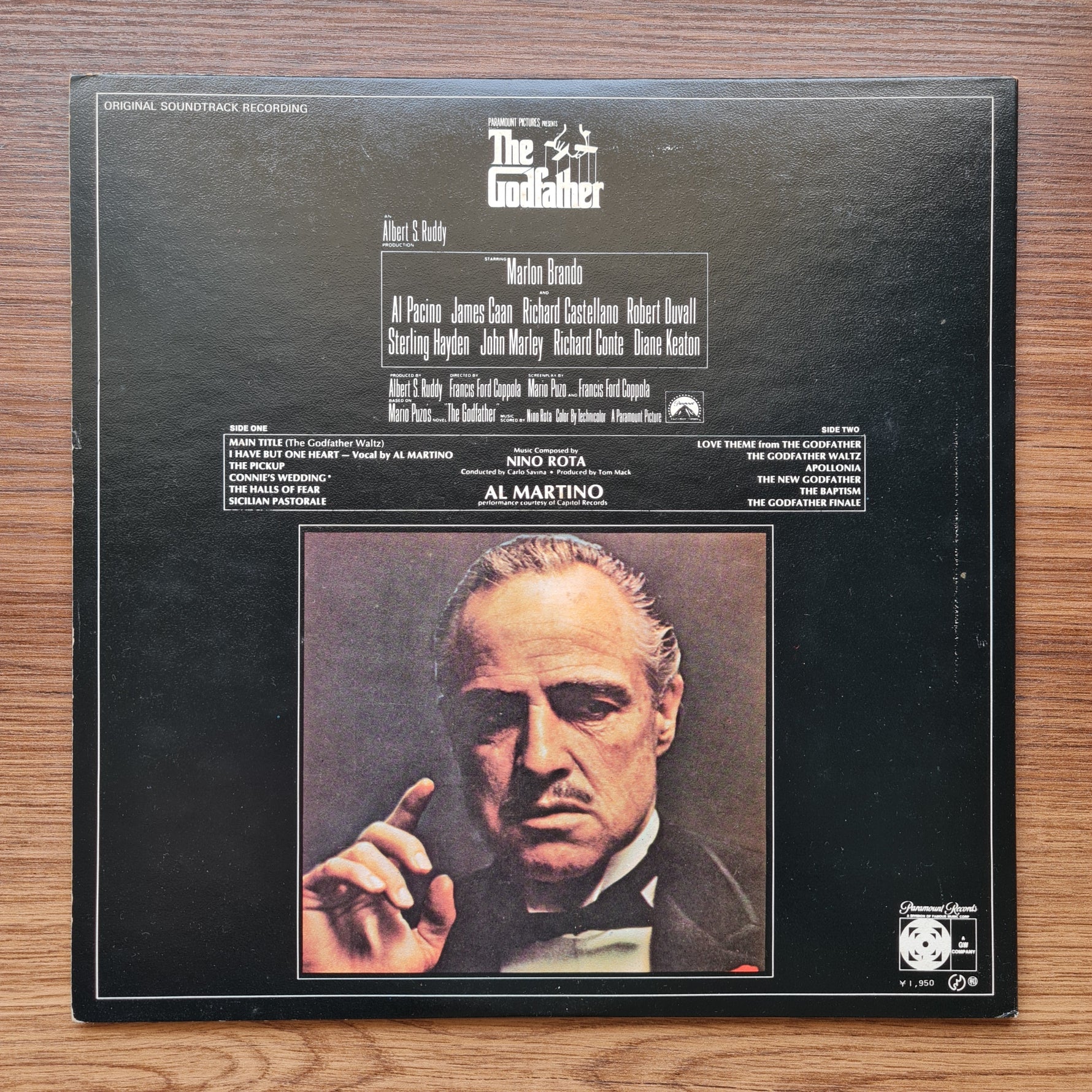 Nino Rota - The Godfather Original Soundtrack Japan Vinyl