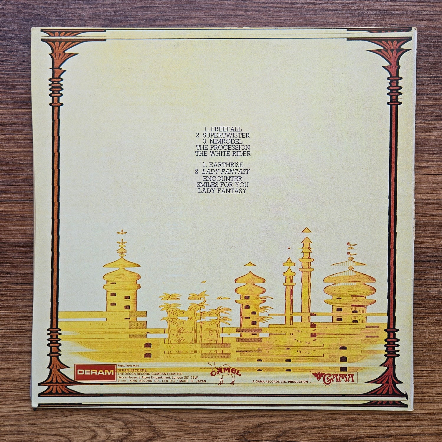 Camel – Mirage 33'lük LP PLAK Japan Vinyl