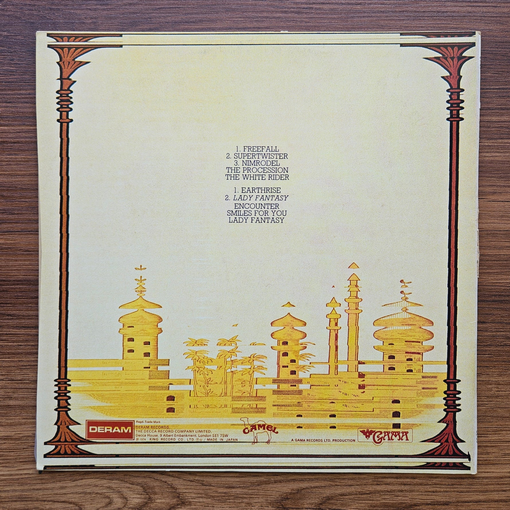 Camel – Mirage 33'lük LP PLAK Japan Vinyl