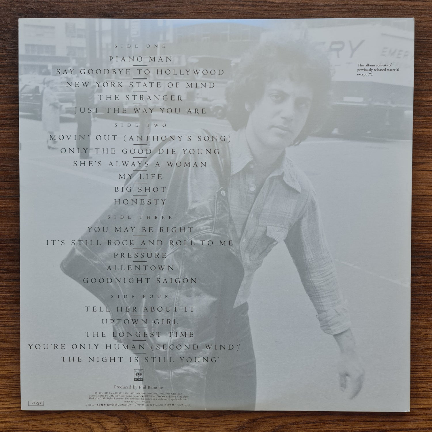 Billy Joel – Greatest Hits Volume I & Volume II 33'lük LP PLAK Japan Vinyl
