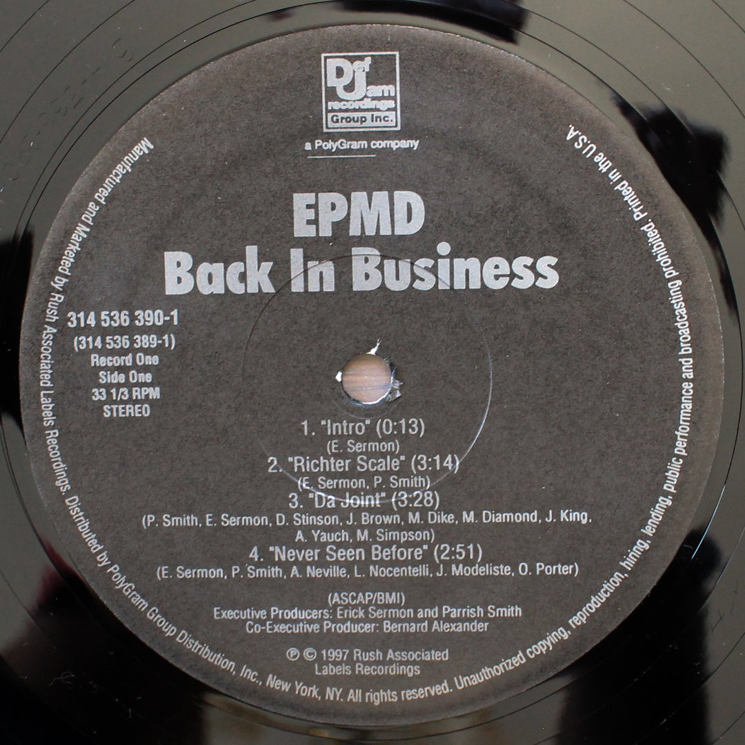 EPMD - Back In Business Japan Vinyl