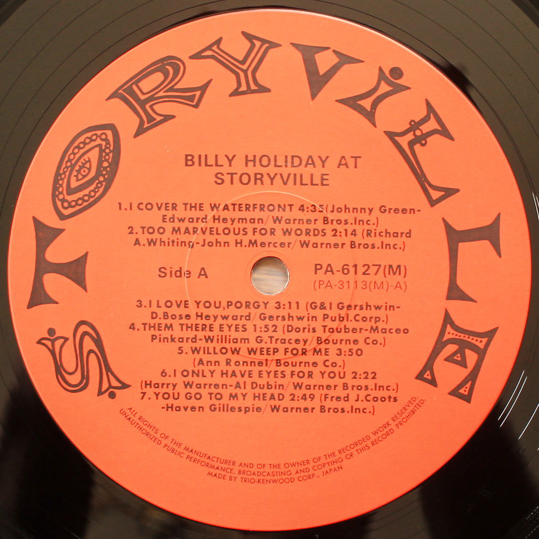 Billie Holiday - Billie Holiday At Storyville Japan Vinyl