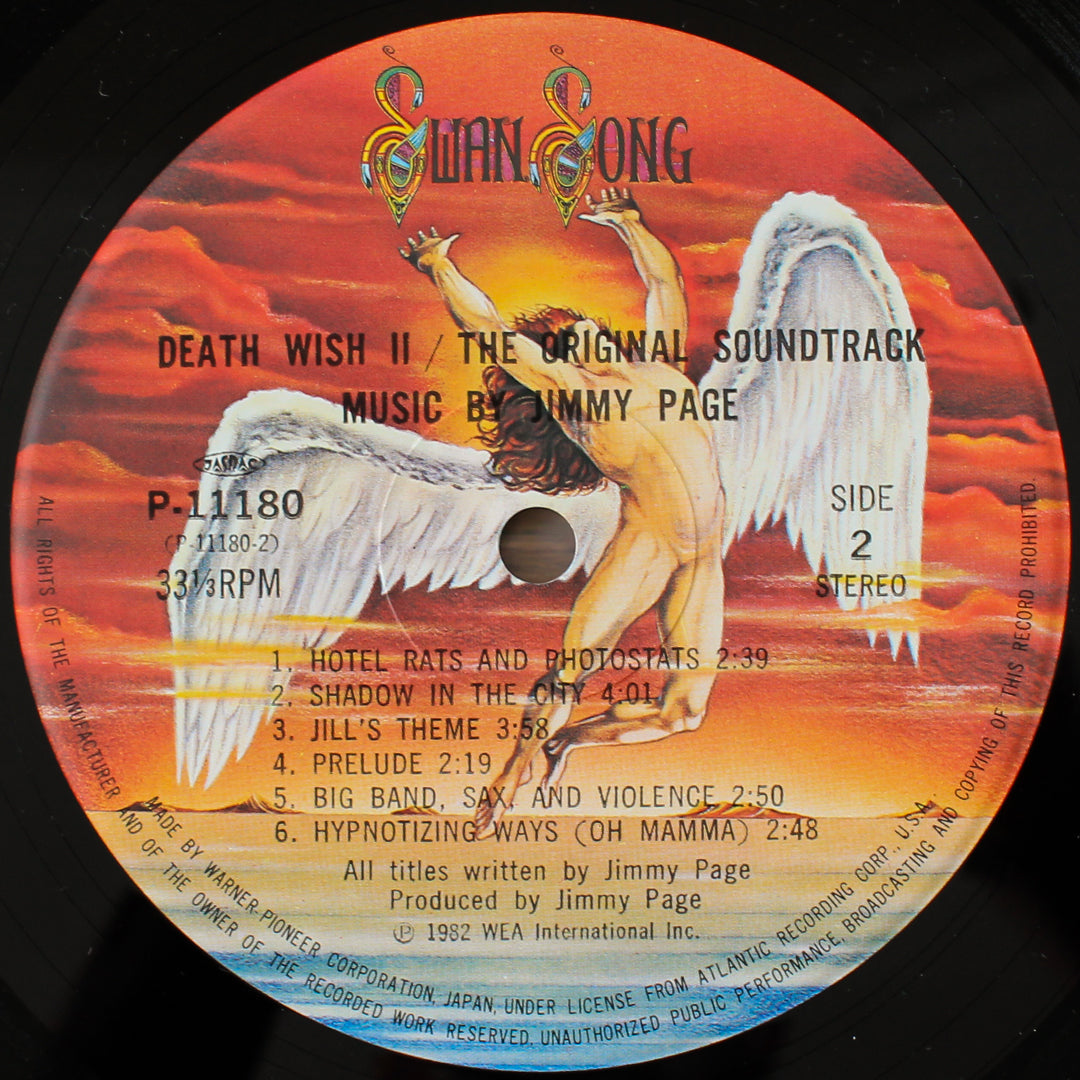 Jimmy Page - Death Wish II (The Original Soundtrack) 33'lük LP PLAK Japan Vinyl