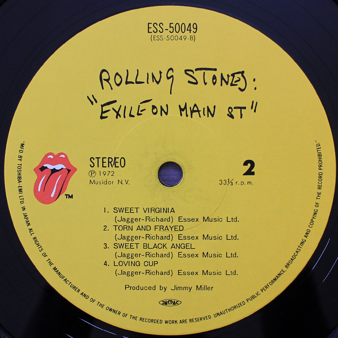 The Rolling Stones - Exile On Main St. 33'lük LP PLAK Japan Vinyl