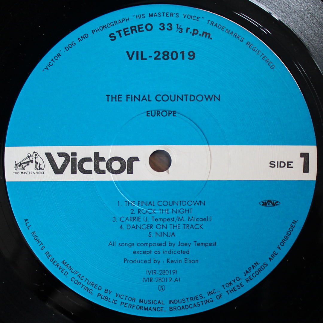 Europe - The Final Countdown Japan Vinyl