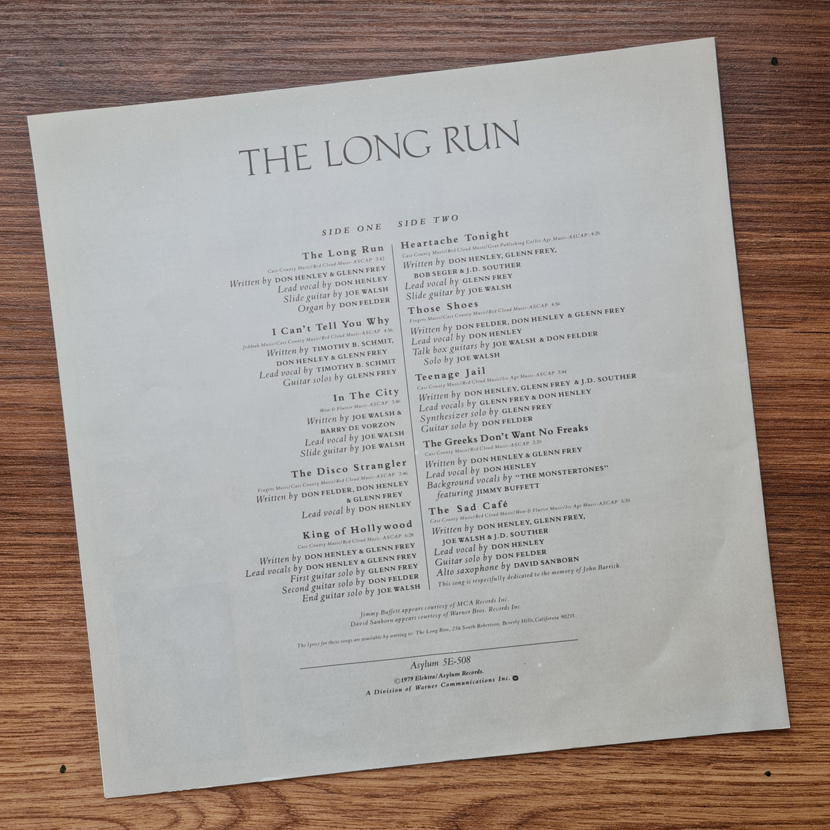 Eagles - The Long Run Japan Vinyl