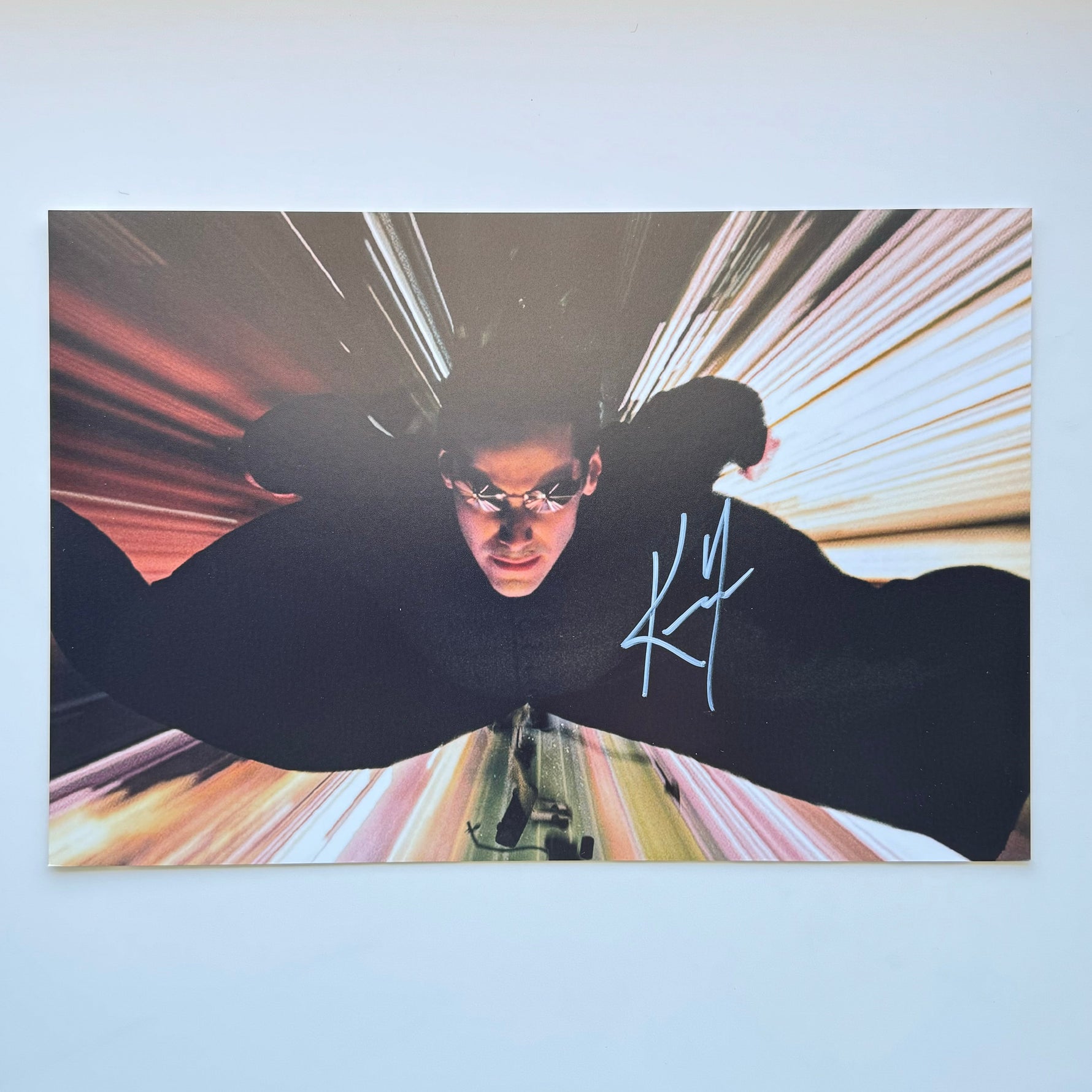 Keanu Reeves The Matrix 20x30 cm Boyutunda El İmzalı Fotoğraf (Ömür Boyu COA) Japan Vinyl