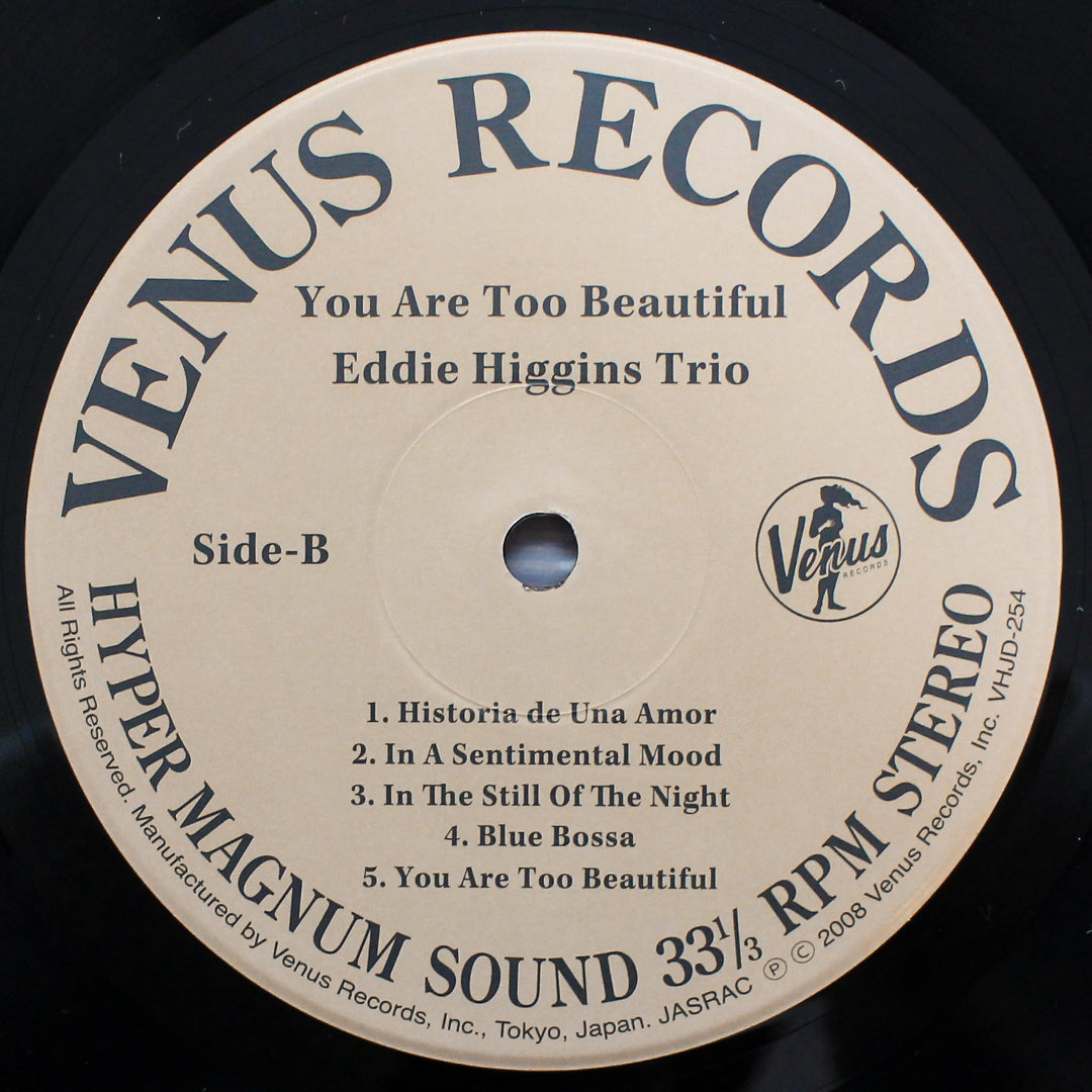 Eddie Higgins Trio - You Are Too Beautiful 33'lük LP PLAK Japan Vinyl