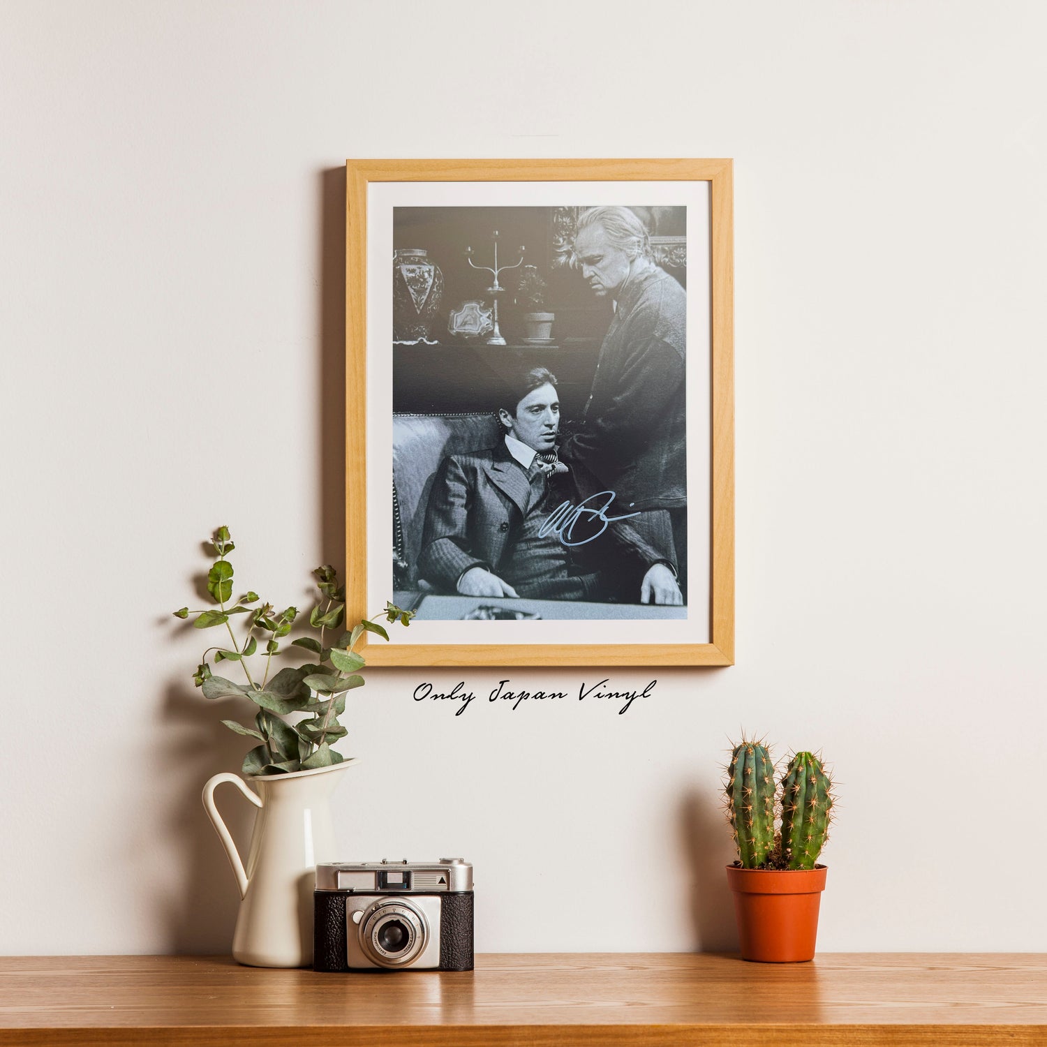 Al Pacino The Godfather 20x30 cm Boyutunda El İmzalı Fotoğraf (Ömür Boyu COA) Japan Vinyl