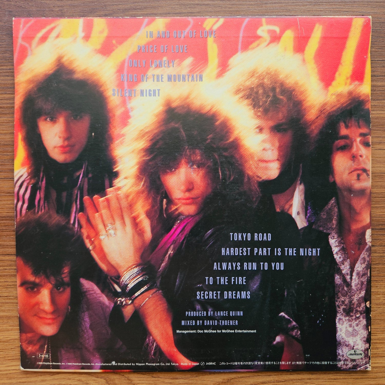 Bon Jovi – 7800° Fahrenheit 33'lük LP PLAK Japan Vinyl