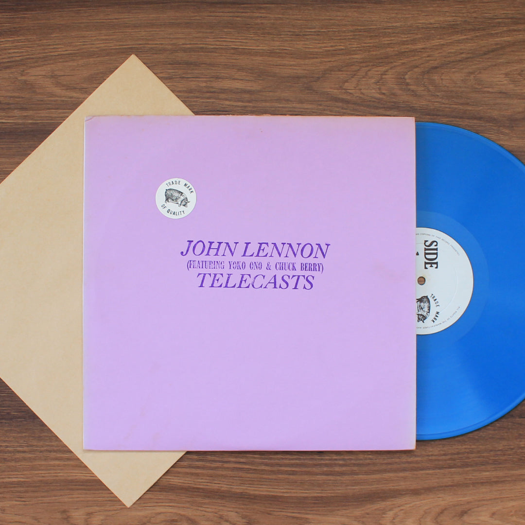John Lennon Featuring Yoko Ono & Chuck Berry - Telecasts 33'lük LP PLAK Japan Vinyl