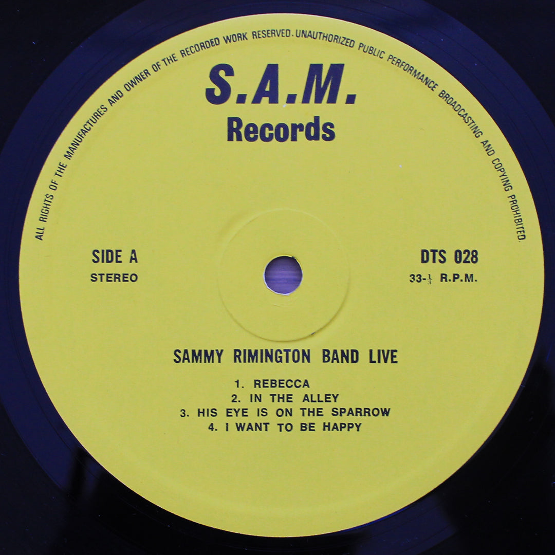Sammy Rimington Band – Live - Session İmzalı Plak Japan Vinyl