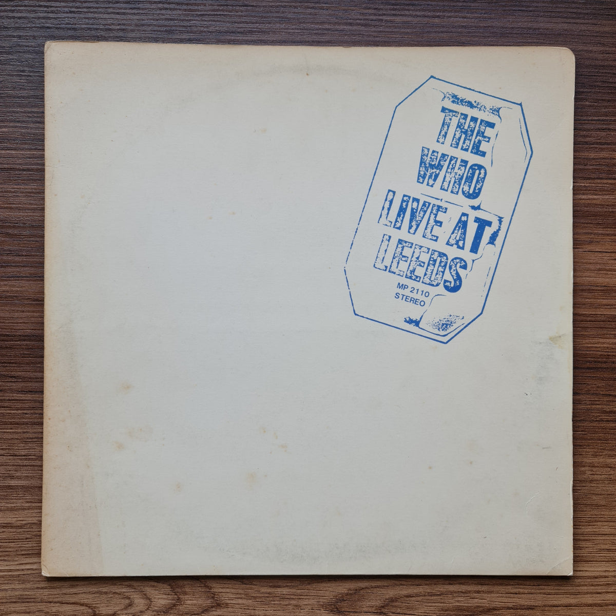 The Who – Live At Leeds 33'lük LP PLAK Japan Vinyl