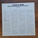 Miles Davis – 'Four' & More (Recorded Live In Concert) 33'lük LP PLAK Japan Vinyl