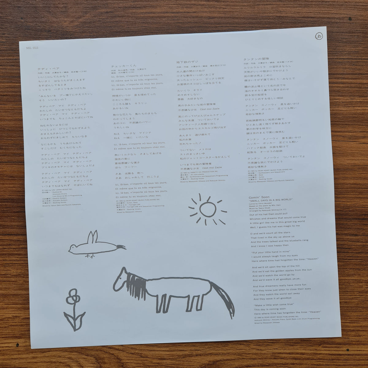 Taeko Ohnuki – Comin' Soon 33'lük LP PLAK Japan Vinyl