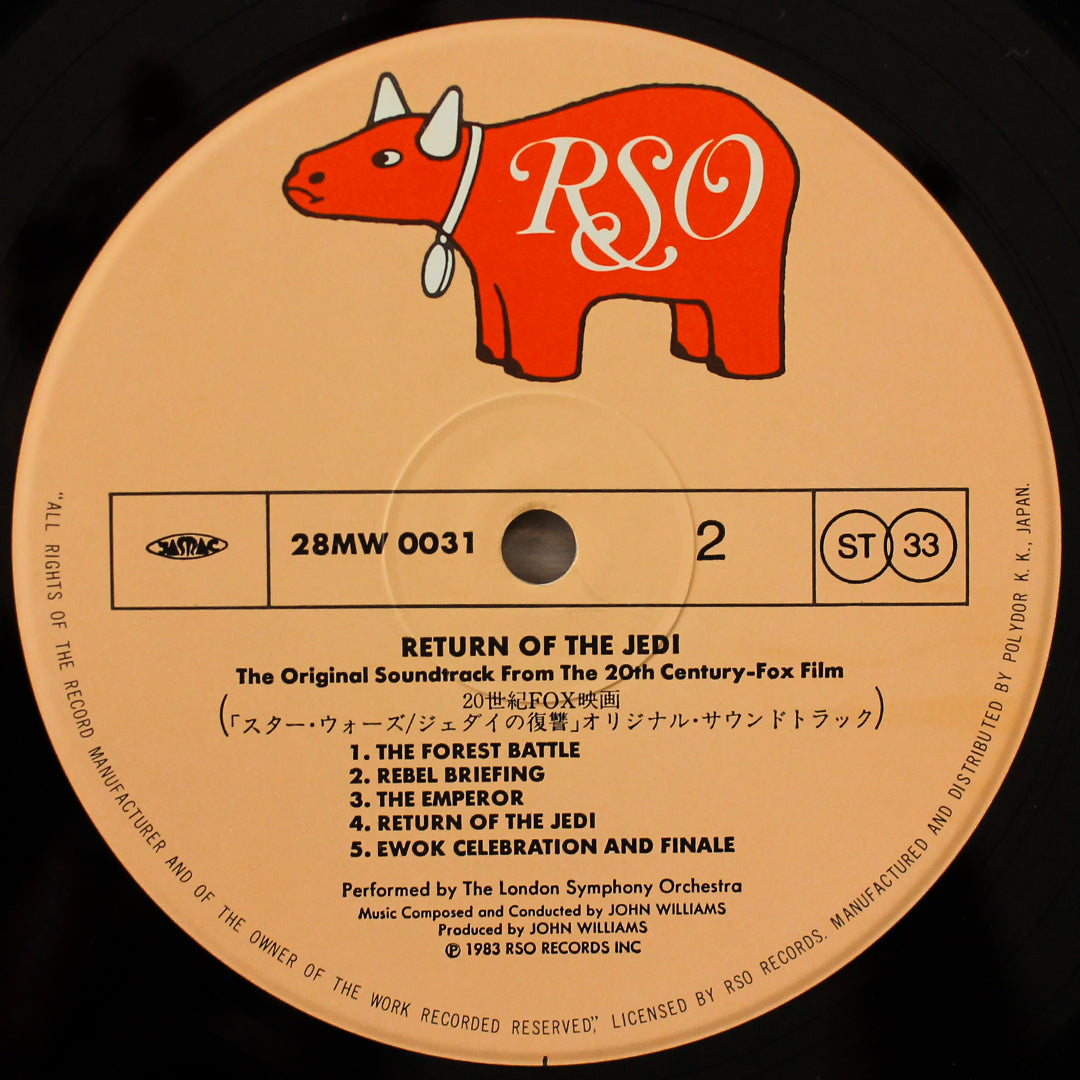 John Williams - Star Wars : Return Of The Jedi 33'lük LP PLAK Japan Vinyl