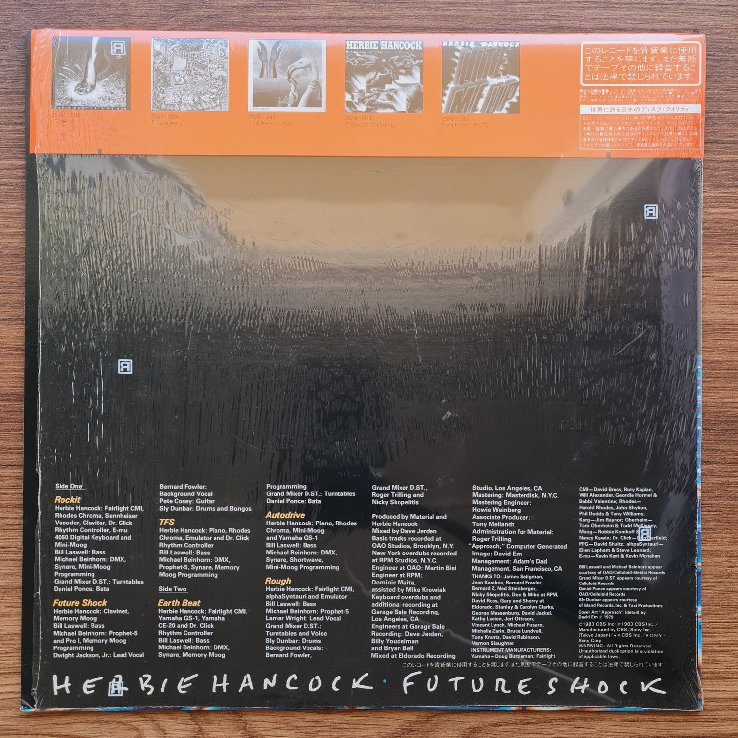 Herbie Hancock - Future Shock Japan Vinyl